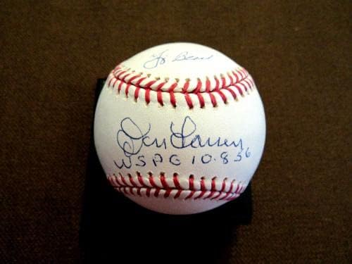 Дон Ларсен Йога Берра Ws Пг 10-8-56 Янкис Подписаха Auto Oml Baseball Psa / Бейзболни топки с ДНК-автограф