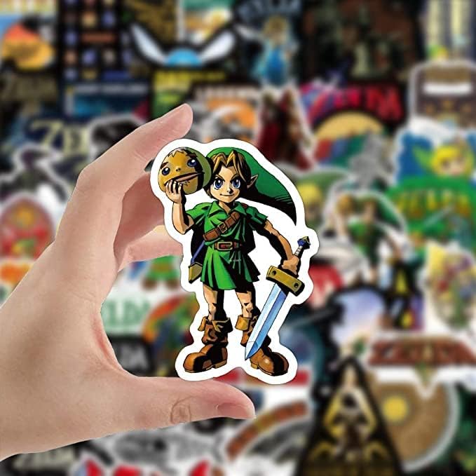50 Бр. Слот Етикети The Legend of Zelda за деца, тийнейджъри, Възрастни, Подарък за Момичета и Момчета, Набор от стикери