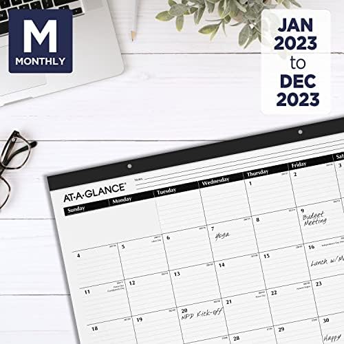 Кратък Настолен календар ЗА 2023 година, Офис бележник, на месец, 21-3 / 4 x 17, Големи Линейчатые блокове, 3 опаковки (AZSK2400)