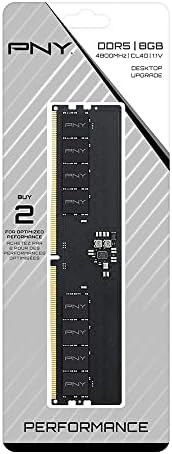 Оперативна памет PNY Performance 8 GB DDR5 4800MHz (PC5-38400) CL40 1.1 V за настолни компютри (DIMM) – MD8GSD54800-TB