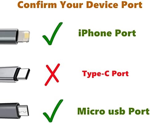 Вентилатор за мобилен телефон TRIIFON Mini 2-в-1 за мобилни телефони iPhone и Micro USB порт на Android (4 опаковки) - Личен Малък Преносим