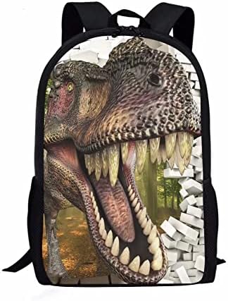 Раница за момчета STUOARTE с 3D Динозавром за деца, Ежедневни Училищна чанта за предучилищно образование, 17-Инчов Здрава раница с Голям