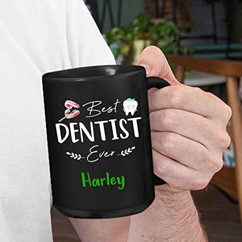 Най-добрата Кафеена Чаша за зъболекар, Персонални Керамична Чаша за зъболекар, Персонални Подаръци за приятели, колеги, Стоматолог,