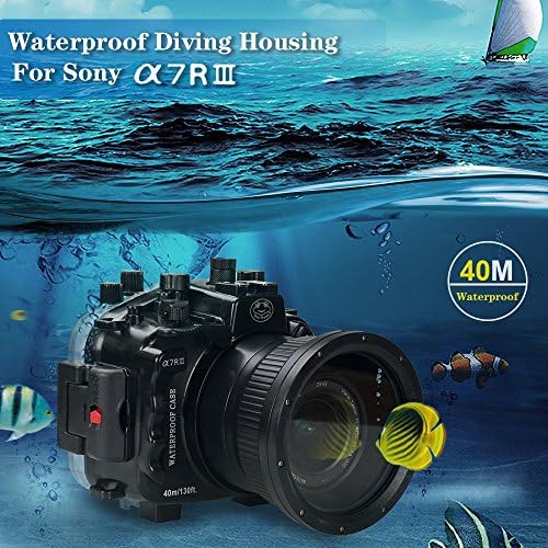 Подводен корпус Seafrogs Водоустойчив калъф за Sony A7 III серия A7R III V. 3 от 8комплект купола на пристанищата (и стандартен