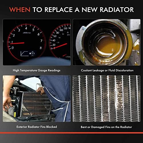 Радиатор за охлаждаща течност на двигателя A-Premium в събирането на маслен радиатор е Съвместим с Chevrolet Blazer 1995, S10 1994-1995