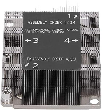 Радиатора на процесора GOWENIC LGA 3647-0 1U X11, поддържа FCLGA3647‑0 и процесора конектор мащабируем процесора Intel Xeon, Охлаждане