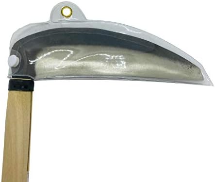 Професионален градински инструменти KAKURI Japanese Grass Sickle с дълга дръжка, Японски Сърп за плевене на Galina, 195 мм (7,67