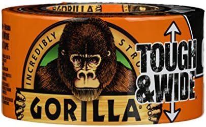 Тиксо Gorilla Tough & Wide, 2,88 x 25yd, черна, (1 опаковка)