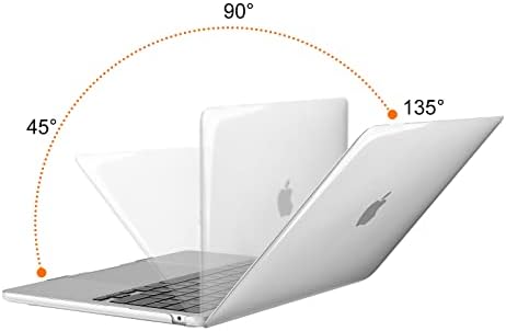 MOSISO е Съвместим с MacBook Air 13,6-инчов корпус 2022 2023 година на издаване A2681 M2 чип с течно дисплей Retina Touch ID, пластмасов