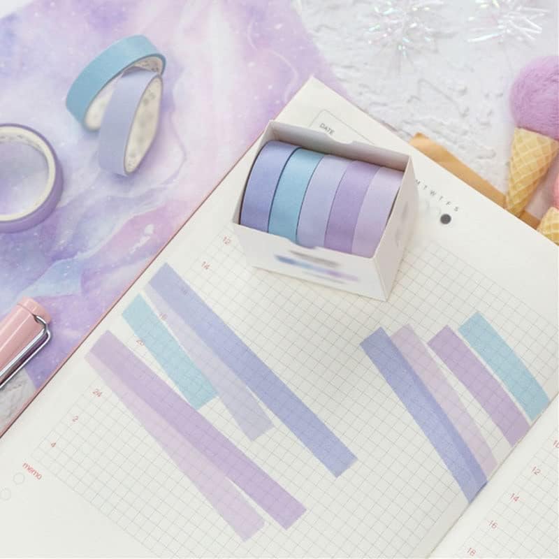 n/a Набор от едноцветни ленти за Васи Macaron, Декоративна Залепваща лента, стикер за scrapbooking Направи си сам, издател (Цвят: