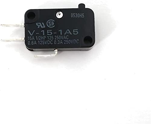 Микропереключатели XIANGBINXUAN 5шт V-15-1A5 3Pin с мигновен контакт, плунжерный микропереключатель COM-NC-NO (Цвят: OneColor)