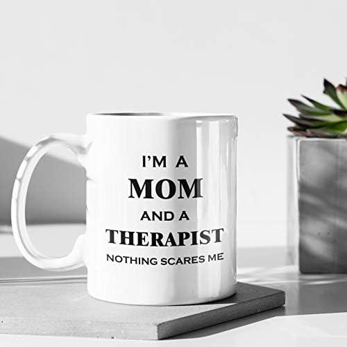 Кафеена Чаша За майки-Терапевт, Забавна Чаша За чай За мама, Съпруга, Жените - от Мен нищо Не Плаши - Терапевтични Консултации, Физически