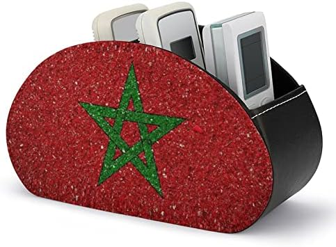 Марокански Национален флаг Мароко Притежателите на Дистанционното управление на Телевизор Модерен Кожена Кутия За Съхранение на Офис