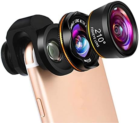 SDGH Универсални Комплекти Лещи за камерата на телефона е 3 в 1 210-Градусов обектив Рибешко око X 0.6 Широкоъгълни 15X Макрообъективы за повечето смартфони