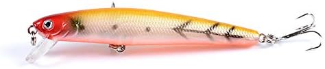 6 Бр Плаващ Джеркбейт Minnow LuresSet, като здраво воблерной за риболов на сьомга, Пъстърва, Костур, Риба, Костур на Сладководна със Солена вода-25