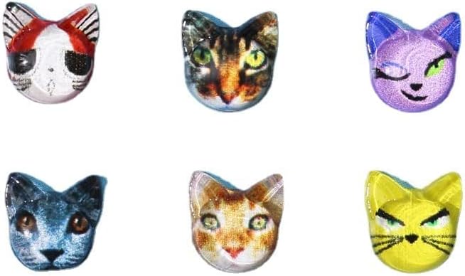 50 бр. Сладки Окачване за дизайн на ноктите под формата на котка, Многоцветни Големи Кристали от Смола, лак, UV-Гел, Скъпоценни