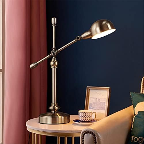 PQKDY Американската Настолна лампа Ретро Кънтри Топло Украса на Работния Плот, за да се Учат Офис Работа Нощни лампи за спалня (Цвят: Слаби,