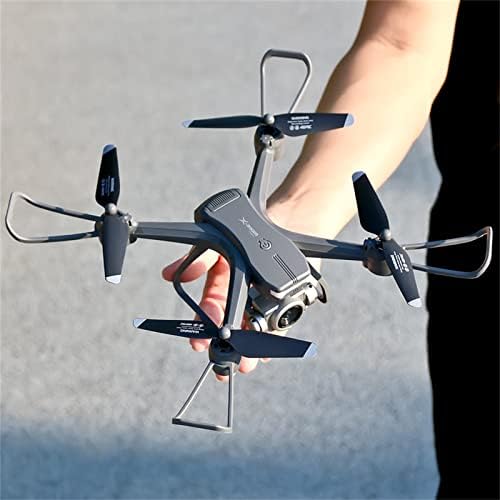 Hopishy V14 WiFi FPV-безпилотен самолет с камера с двойна 6K HD за възрастни и Деца, Радиоуправляеми Квадрокоптер, Играчки За начинаещи, Режим еднаква височина, Разпознаване н