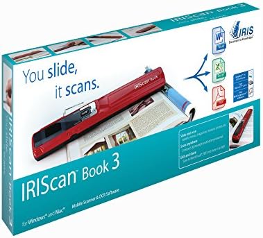 Преносим Мобилен Цветен скенер IRIScan Book 3 Color Document Image Ръчно - Розов