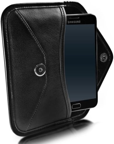 Калъф BoxWave, който е Съвместим с Sonim XP8 (Case by BoxWave) - Луксозни Кожена чанта-месинджър, чанта-плик от изкуствена кожа за