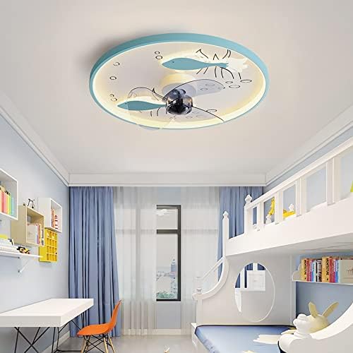 Вентилатори FEHUN с осветление за Спалня вентилатор на Тавана с осветление и дистанционно управление вентилатори с лампи, Тихо осветление /