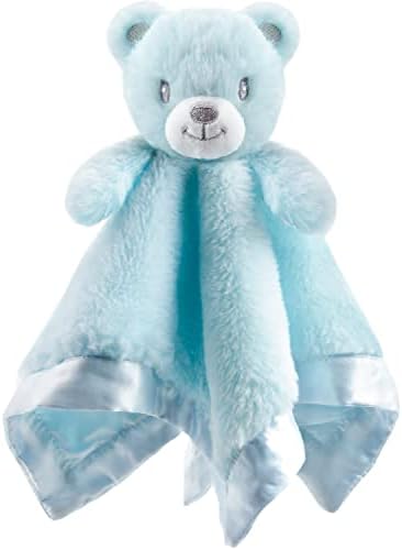 Одеяло за Сигурност на BEILIMU Baby Bear + 3D Клетчатая Окото Детско Одеало за Момчета и Момичета Синьо 30х40 См