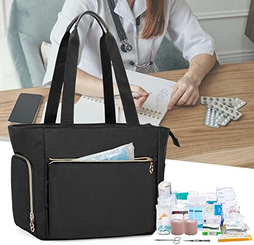 Дамска чанта-тоут за учители CURMIO, Чанта за медицински сестри с Отделение за лаптоп за работа, Универсална чанта-тоут за учители, Възпитатели