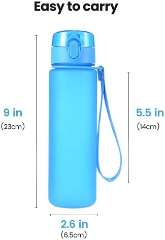 преносима бутилка за вода 19 грама, не съдържа BPA и матирано тританового пластмаса, мимолетно и непроливающаяся, лека спортна