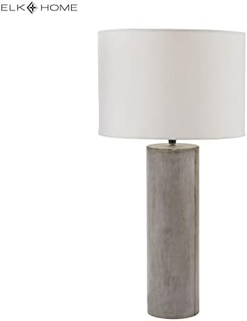 Elk Home 157-013 Настолна лампа Cubix Височина 29,1 инча с 1 Лампа - Шлайфан Бетон
