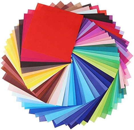 В една Квадратна Хартия за Оригами Exasinine 8 x 8 см, 50 Цвята, 200 Листа