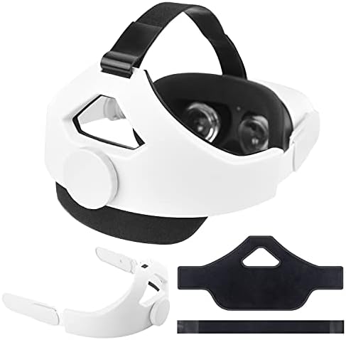 Каишка за главата за виртуална слушалки Oculus Quest 2, Взаимозаменяеми Каишка за слушалки Elite Strap, Регулируема Лента за главата, Уменьшающий