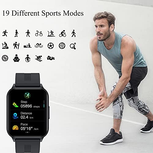 Мъжки смарт часовници SKMEI, Умни часовници за iPhone, базирани на Android с Шагомером Калории, Водоустойчив фитнес следи