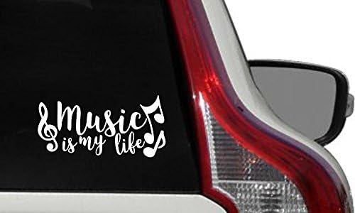 Music is My Life Открита Текстова Автомобили Vinyl Стикер, Стикер на Бронята, Стикер за Автомобил, на Предното Стъкло, Потребителски Стени,