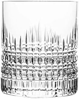 Чаша за Уиски Ajka Fabergé Crown От Прозрачен Оловен Кристал в Старинен Стил 12,8 унция - Еднократно