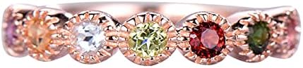 2023 Изискани цветни диаманти, пръстен с цирконий за жени, годежен пръстен, бижута, подаръци, стръмни пръстени за момчета