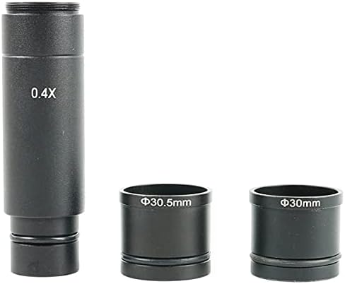 Обзавеждане за лабораторен микроскоп 0.4 X 0.5 X 1X C-Mount Адаптер за Микроскоп, за Обектива на камерата Електронен Адаптер за фокусиращ Аксесоари за микроскоп (Цвят: 04X с 2