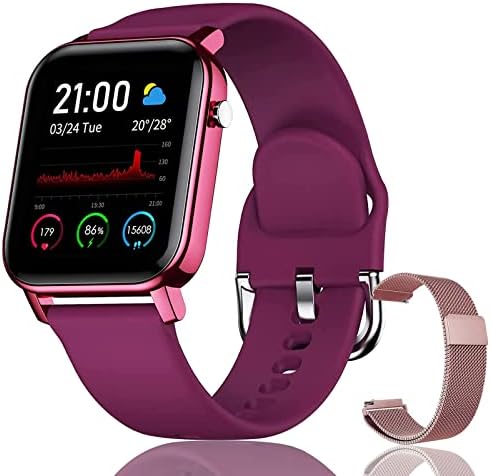 Умни часовници за жени, Съвместими с Iphone, smart-часовници, Дамски Умен часовник Android, 1.4-инчов Сензорен екран с водоустойчив фитнес тракера Ip68 с честотата на сърдечните