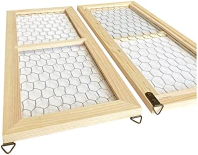 Дървена рамка от фина тел, 2 опаковки, незаконченная дървена рамка за снимки, проект за производство на бижута (Външна 6 x 16 инча, вътрешна 4,3 x 14 инча)
