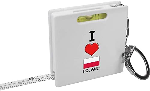 Рулетка за ключове Azeeda I Love Poland /Инструмент за измерване на нивелир (KM00027473)