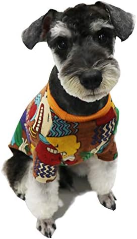 СТИЛНА Тениска за кучета, Риза за кучета в стил хип-хоп, Дишаща и Еластична Текстура от чист памук за малки и средни кучета (XX-Large)