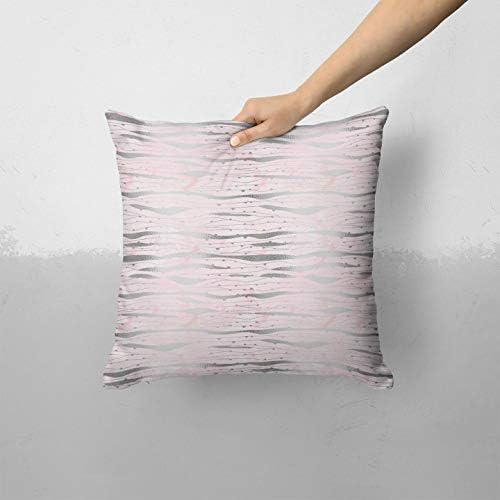 iiRov Karamfila Silver & Pink Marble V7 - Индивидуален Декоративен Начало Декор На закрито или на открито, Калъфка за дивана,