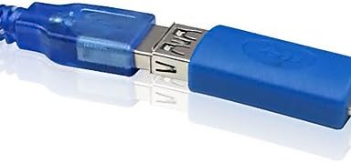 Конектор USB 3.0 Type A за свързване към порт Micro USB 3.0 Type B Конвертор Адаптер Син