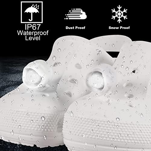 Фарове за Croc - 2 бр. led светлини Croc, Светлини за обувки, Аксесоари Croc Charm, непромокаеми за възрастни и деца, IP67, за походи, за събуждане на кучета и къмпинг стоки от първа