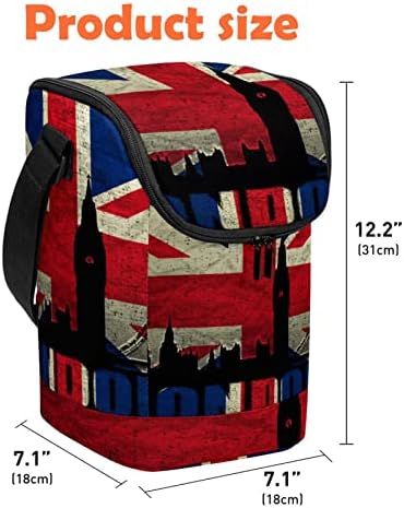 Дамски Чанта за обяд GUEROTKR, Кутия за Обяд за мъже, Дамски Кутия за Обяд, С изображение на британския флаг