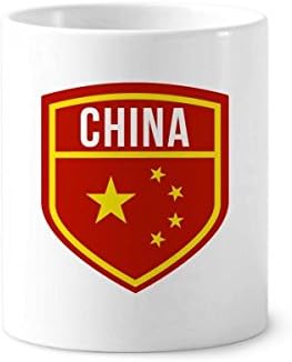 Произведено в Китай Щит Национален Флаг на Притежателя Дръжка за четка за зъби, Чаша Керамична Поставка за Чаша за Моливи