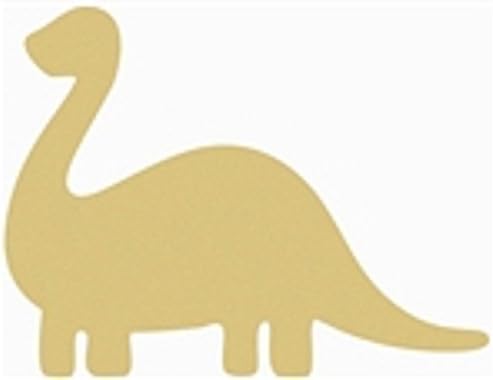 Силует на Динозавър с дълго Гърло, Недовършена Дървена Животно, Доисторическая Детска Стая, Стая за игри, Платно под формата