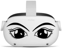 Мультяшные очите на класната жените - Oculus Quest 2 - Стикери - Черен