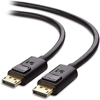 Кабел има значение Кабел Mini DisplayPort-DisplayPort (Mini DP-DP) черен на цвят, 6 фута - Съвместим с порта Thunderbolt и Thunderbolt