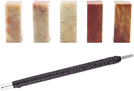 GORGECRAFT 5 БР. Печат на Камък с Дървени Долотами Нож Комплект За каменни Резби Печат Китайското Име на Печата за Рисуване, Калиграфия