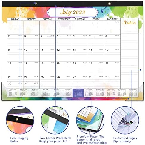 Настолен календар на 2023-2024 години - Календар на 2023-2024 години от юли 2023 до декември 2024 г., Месечна настолен календар